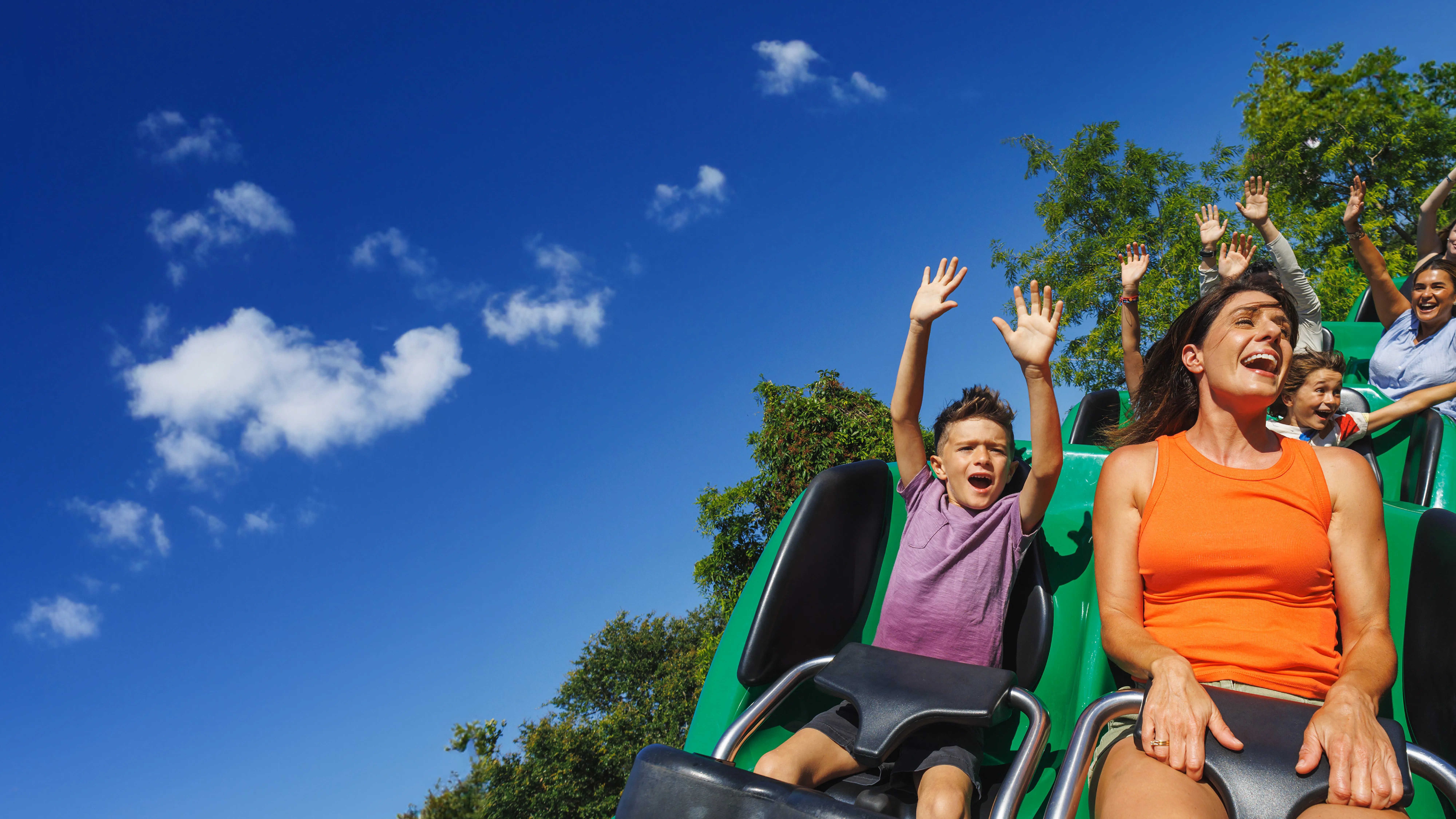 Mother and son on The Dragon