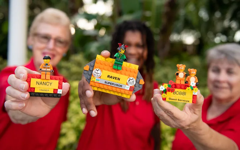 Model Citizens Show Off Name Tags