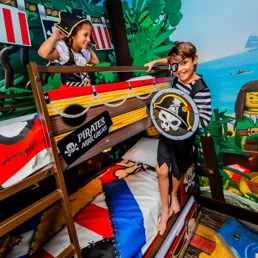 Separate kids' sleeping area in EVERY room