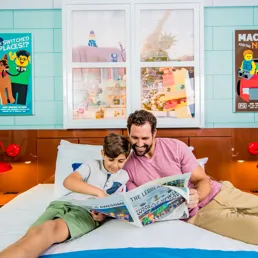 Immerse yourself in a fully-themed The LEGO Movie Room