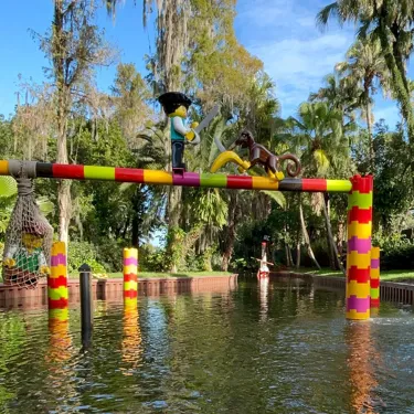 Pirate and Monkey on Pirate River Quest Ride