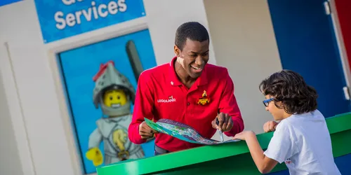 Kid at LEGOLAND Florida Guest Services