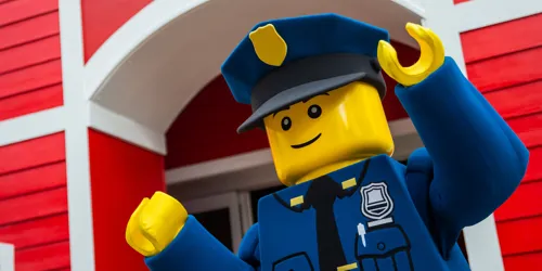 Police Meet and Green Minifigure