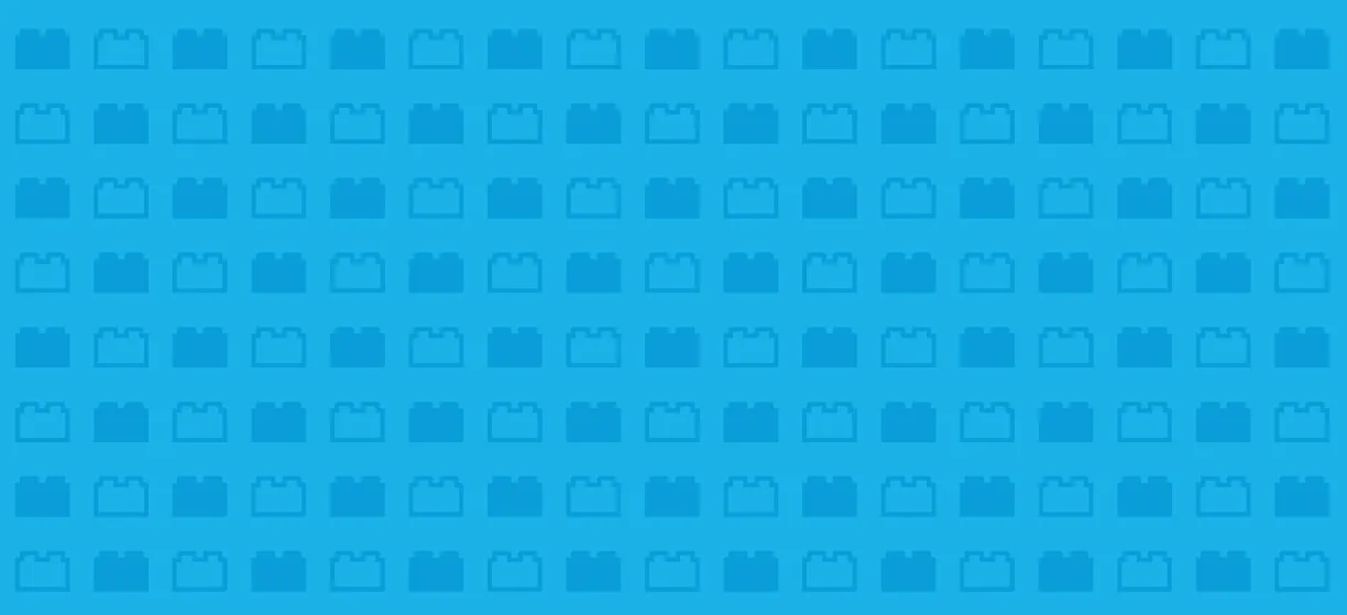 Lego Bricks Pattern Blue (1)